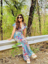 Floral Print Casual Jumpsuit