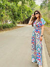 Floral Print Casual Jumpsuit