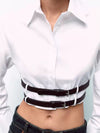 Double Belted Crop Shirt