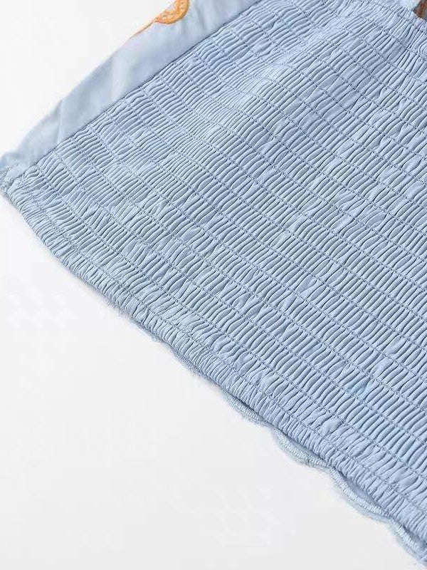 Autumn Embroidery Cami Top & Skirt Coord Set