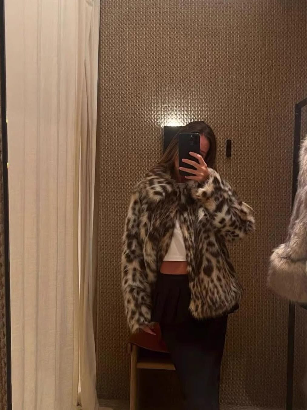 Faux Fur Woolen Jacket