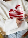 Heart Print Sweatshirt