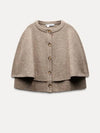 Woolen Cape Cardigan