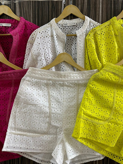 Chikan Top & Shorts Coord Set