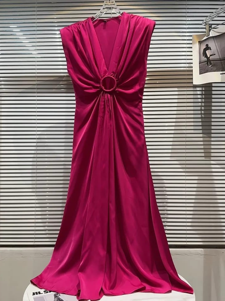 Hollow Out Cutout Sleeveless Maxi Dress