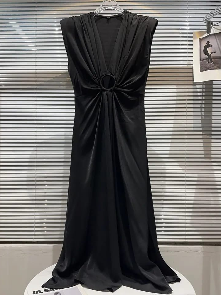 Hollow Out Cutout Sleeveless Maxi Dress