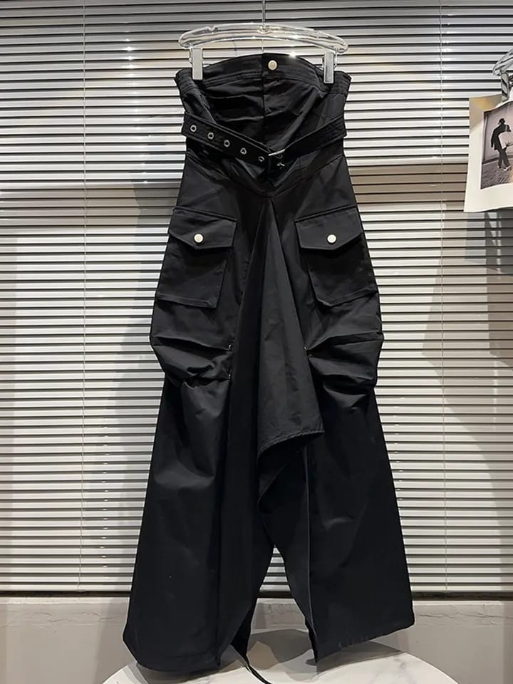 Black Amelia Dress with Belt