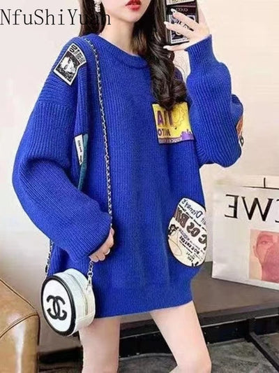 Knitwear Sweater Pullover Tops Oversize Fit