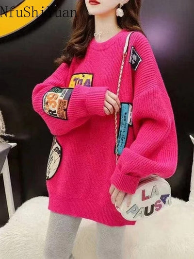 Knitwear Sweater Pullover Tops Oversize Fit