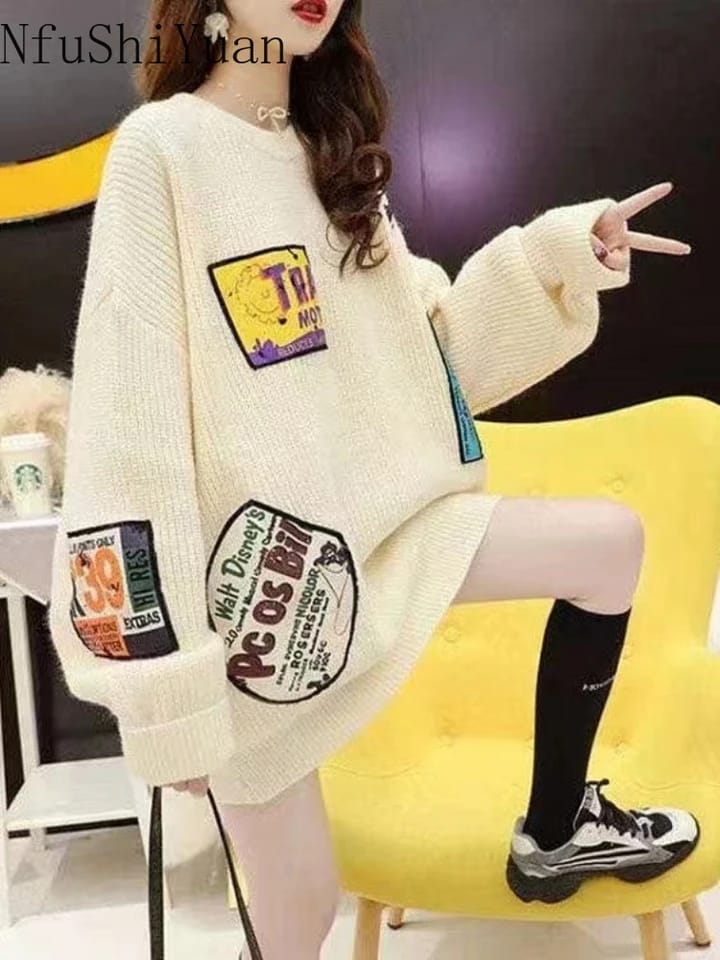 Knitwear Sweater Pullover Tops Oversize Fit