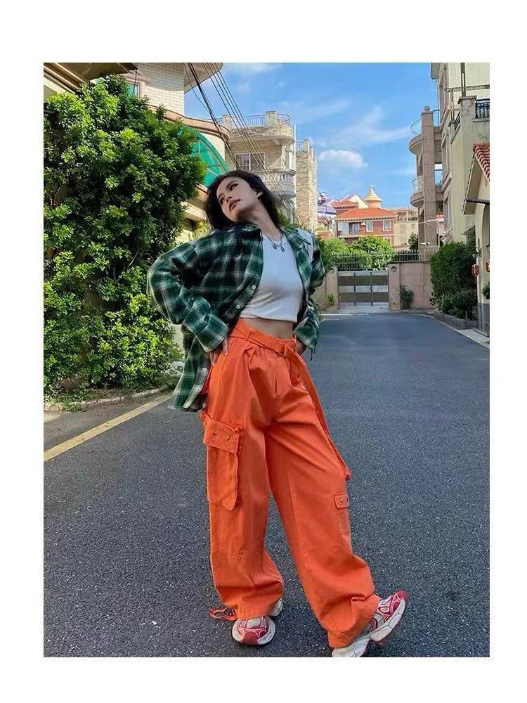 Cargo Studded Denim Pants