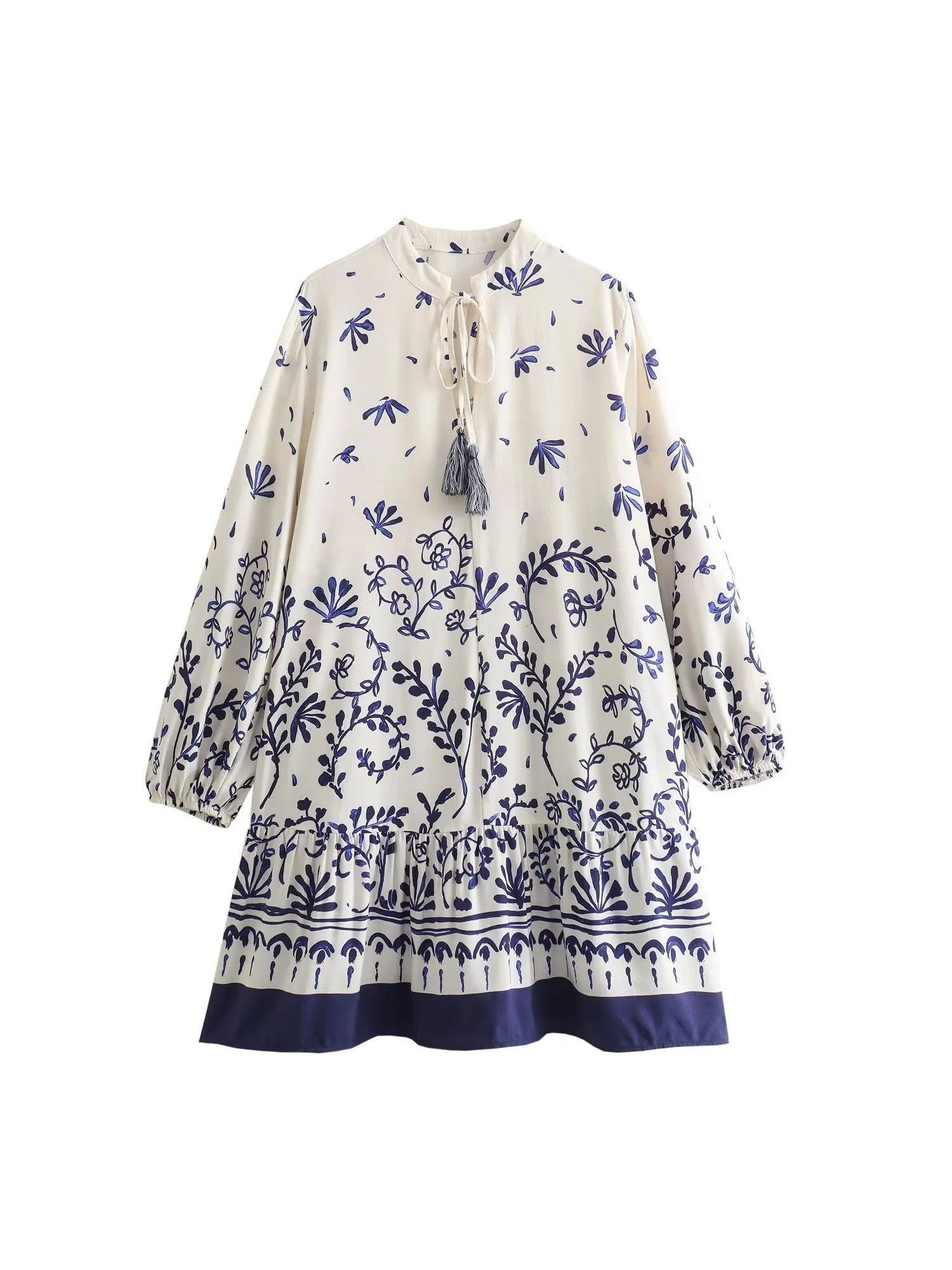 Floral Print Loose Casual A Line Dress