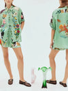 Floral Print Shirt & Shorts Coord Set