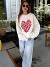 Heart Print Sweatshirt