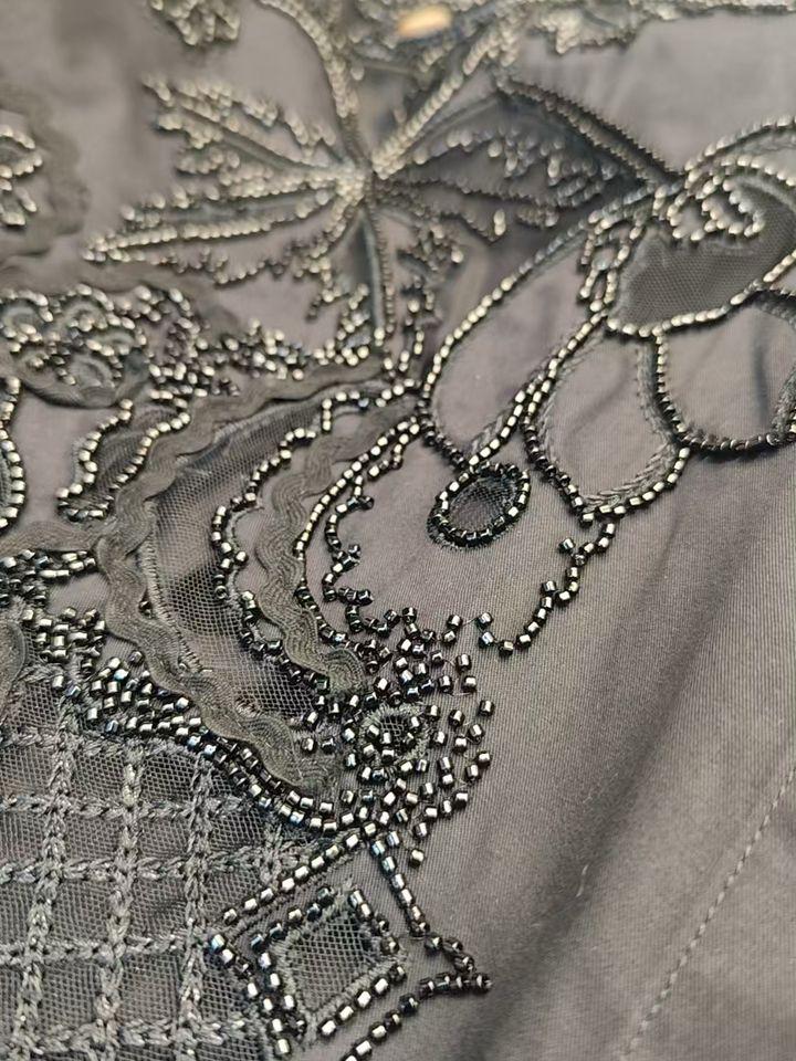 Oversized Fit Embroidered Beads Shirt