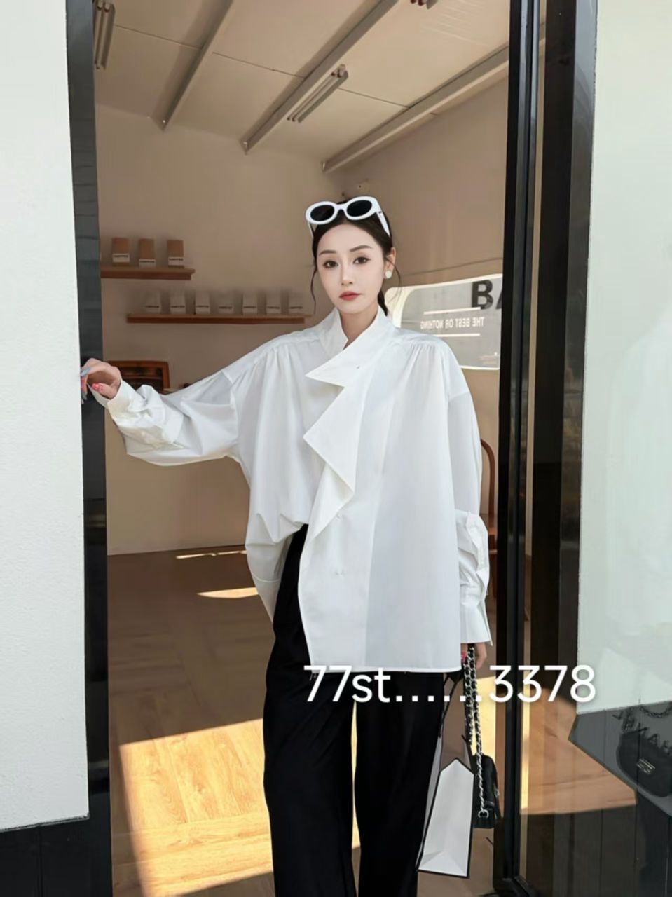 Oversized fit Wrap Rope Shirt Tied Dress