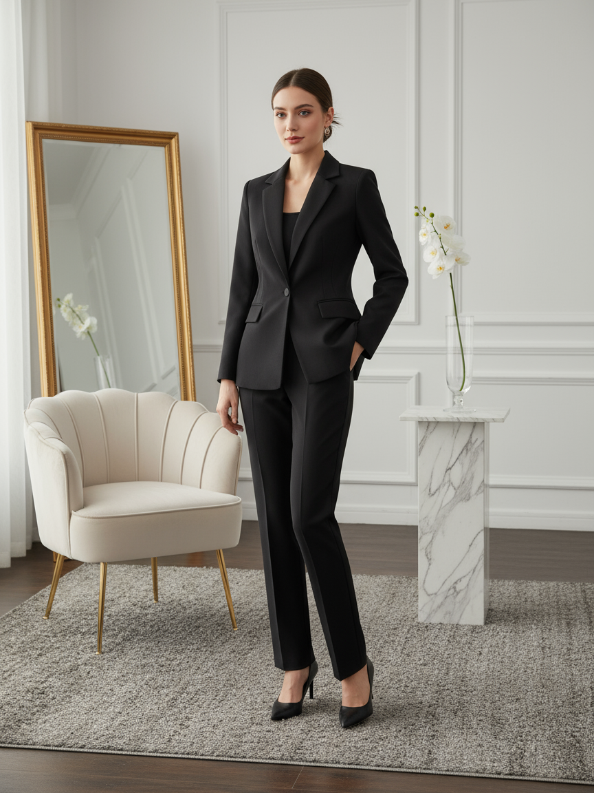 Long Blazer & Pant Coord Set