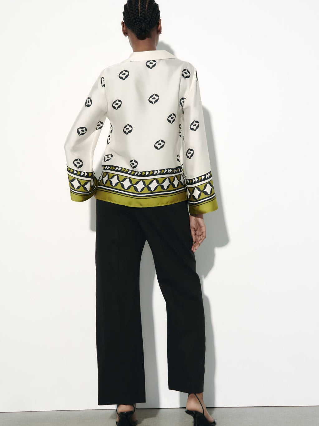 Printed Shirt Top & Pants Coord Set