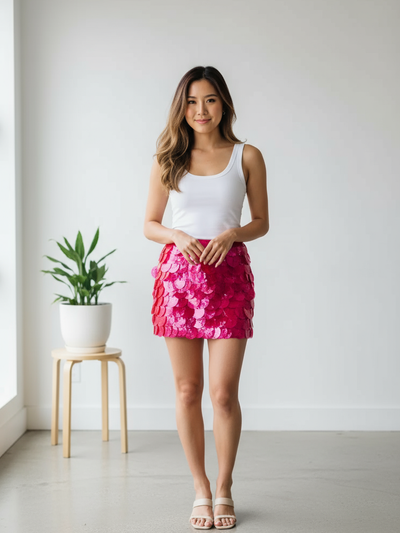 Coin Shell Mini Skirt