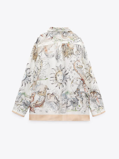 Floral Print Shirt & Pants Coord Set