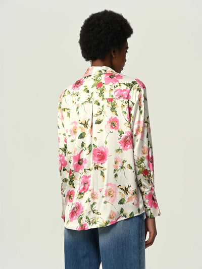 Floral Print Oversized Fit Shirt