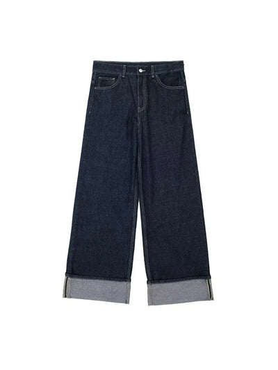 Cropped Denim Jacket & High Waist Denim Pants Coord Set