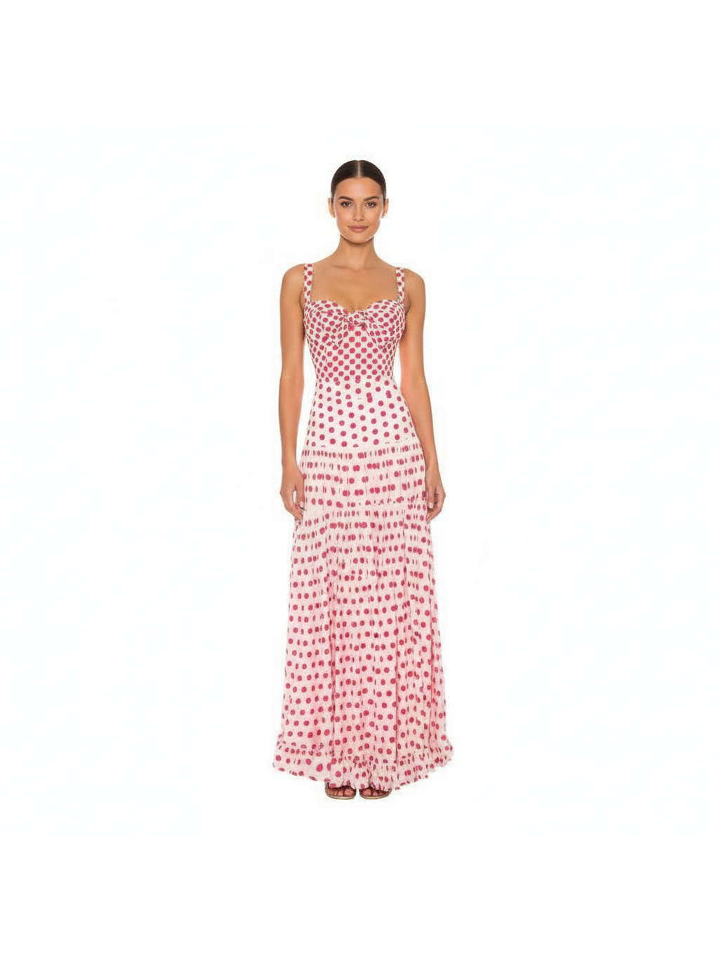 Heart Bow Swimsuit & Pleated Skirt Swimsuit Set