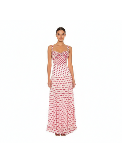 Heart Bow Swimsuit & Pleated Skirt Swimsuit Set