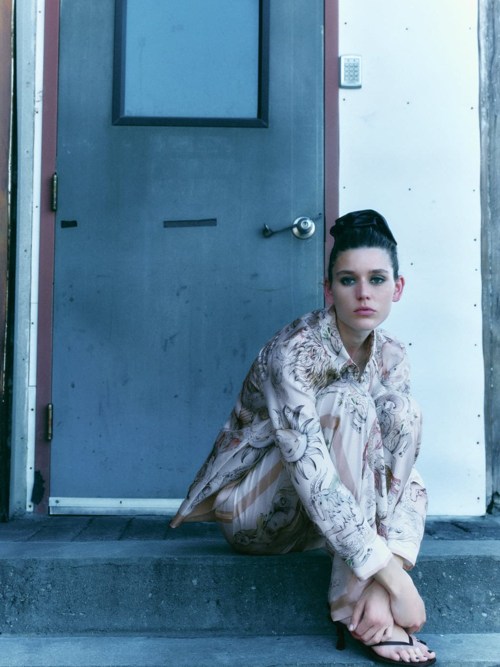 Floral Print Shirt & Pants Coord Set