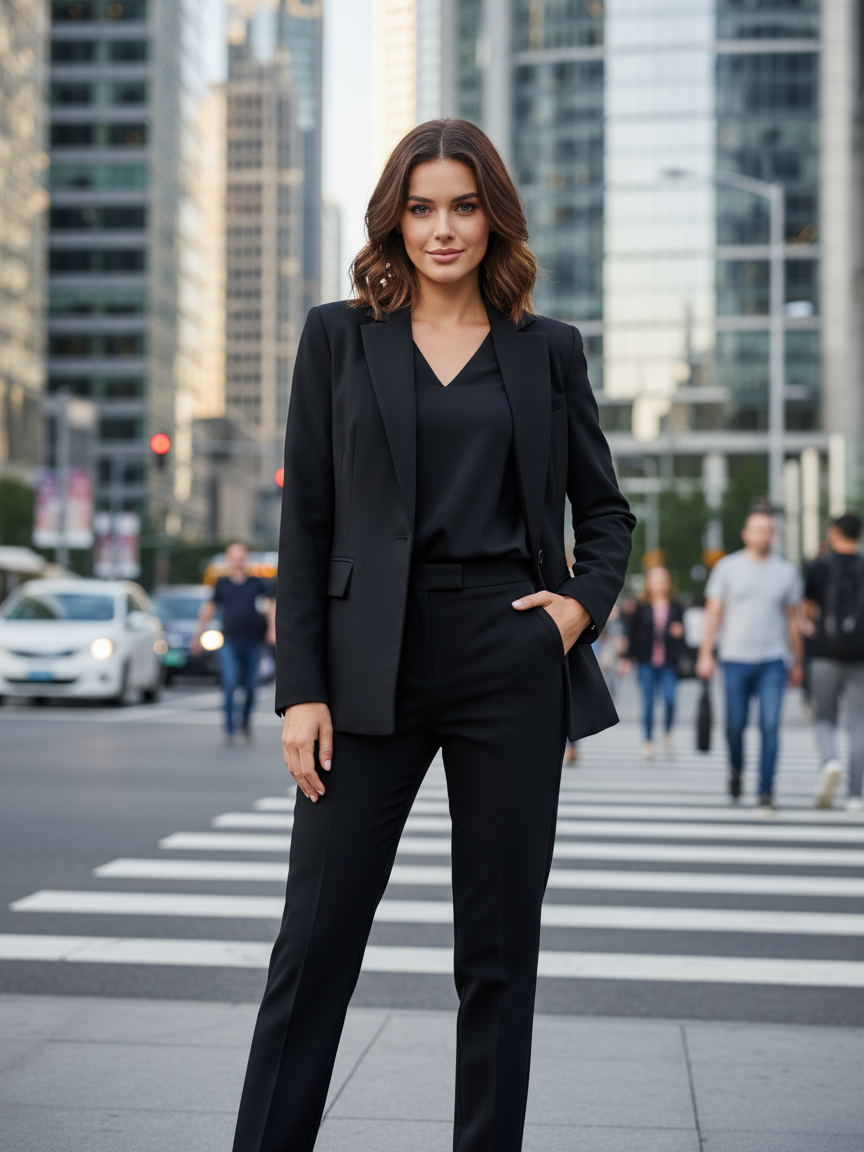 Long Blazer & Pant Coord Set