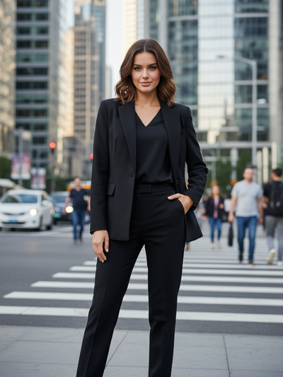 Long Blazer & Pant Coord Set