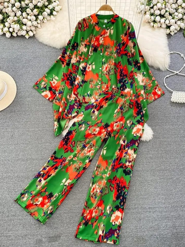 Kaftan Top & Pants Coord Set