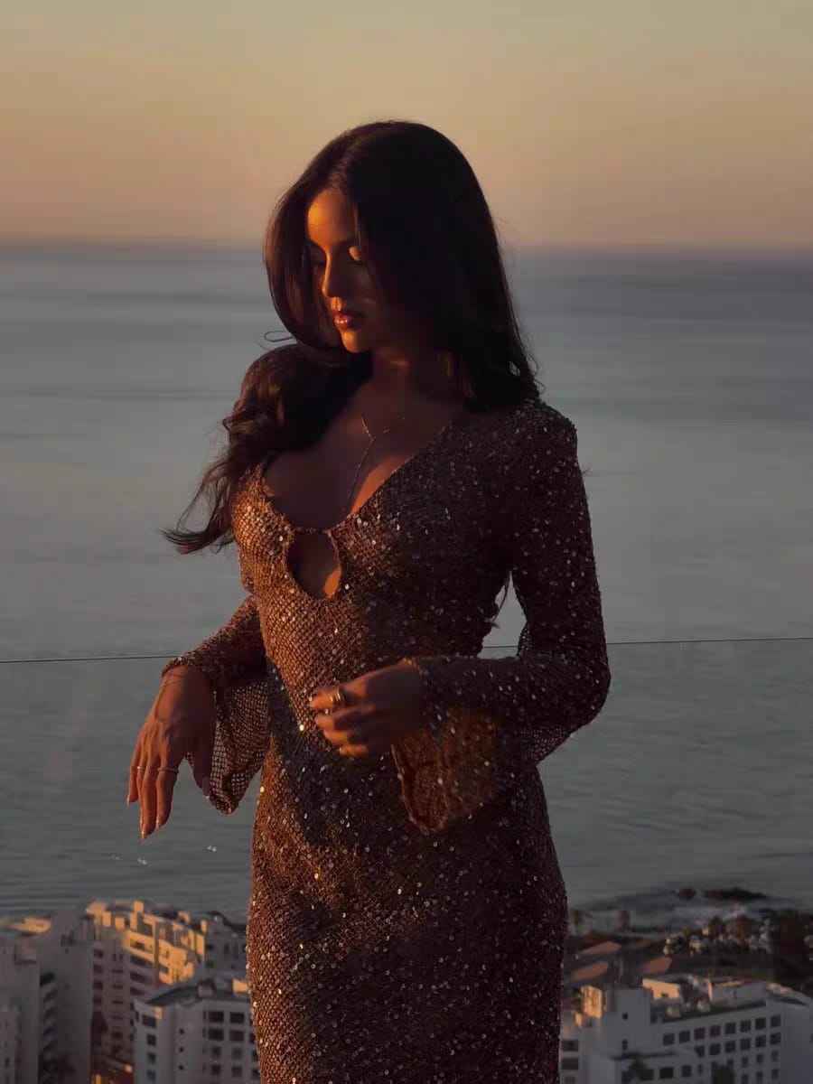 Sunset Sparkle Sequin Maxi Dress