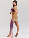 Ombre Tube Bodycon Ribbon Dress