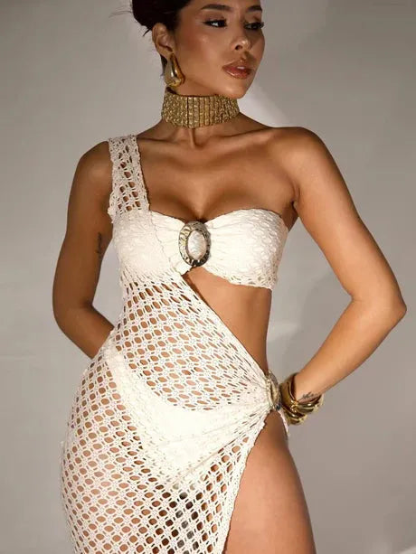 Angelica 3 Piece Mesh Bikini Swimsuit Set