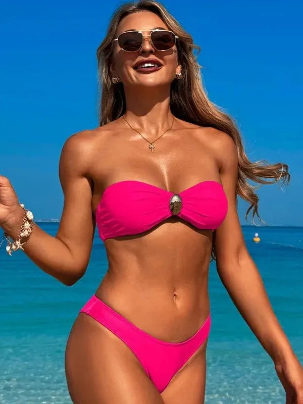 Jessy Swimsuit with Mesh Pants 3 Piece Set