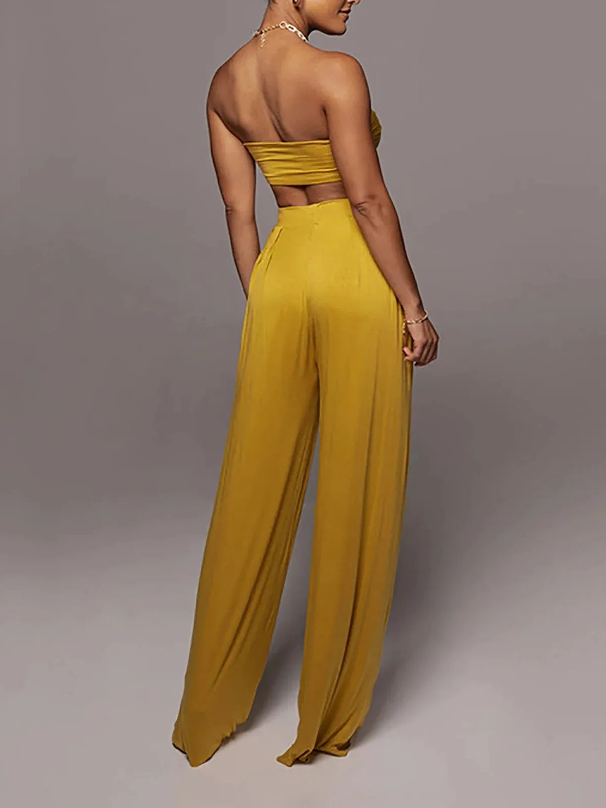 Knotty Bandeau Top & Pants Coord Set