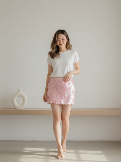 Coin Shell Mini Skirt