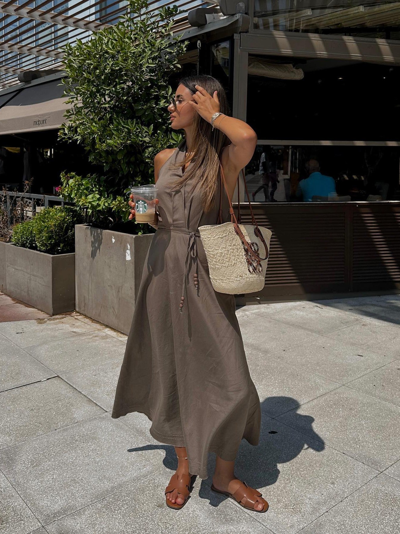 Serena Backless Halterneck Dress