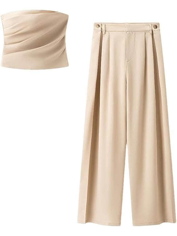 Vera Strapless Sheath Top & Pants Coord Set