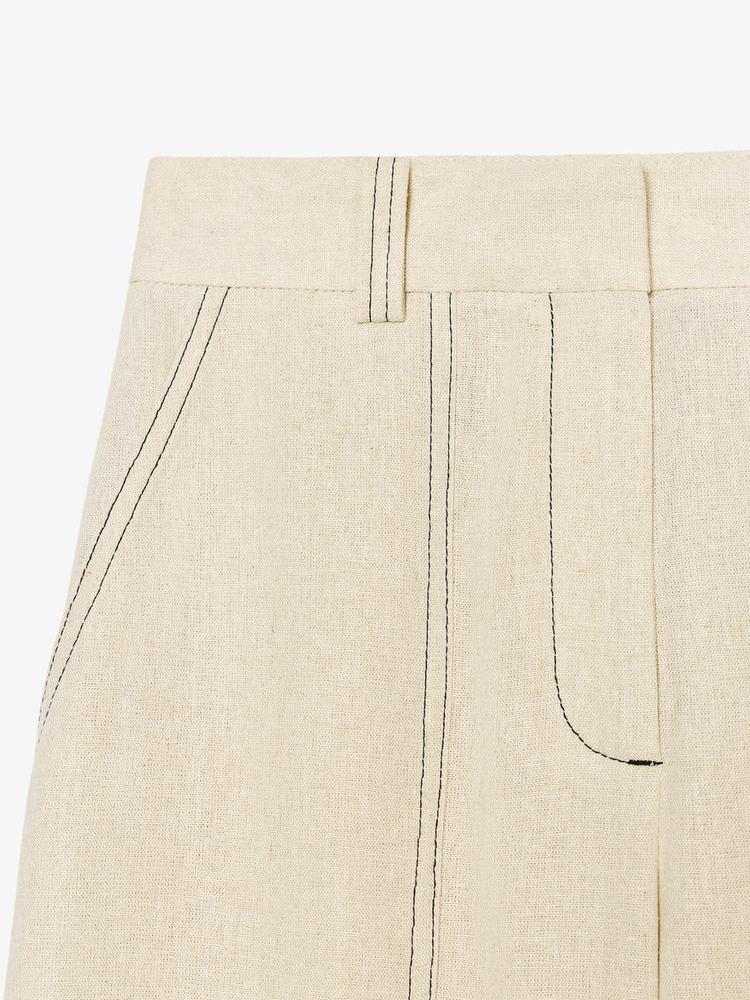 Honeycomb Stitched Tube Top & Wide Leg Pants Coord Set