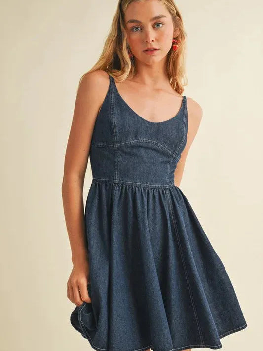 Camila Denim Swing Dress
