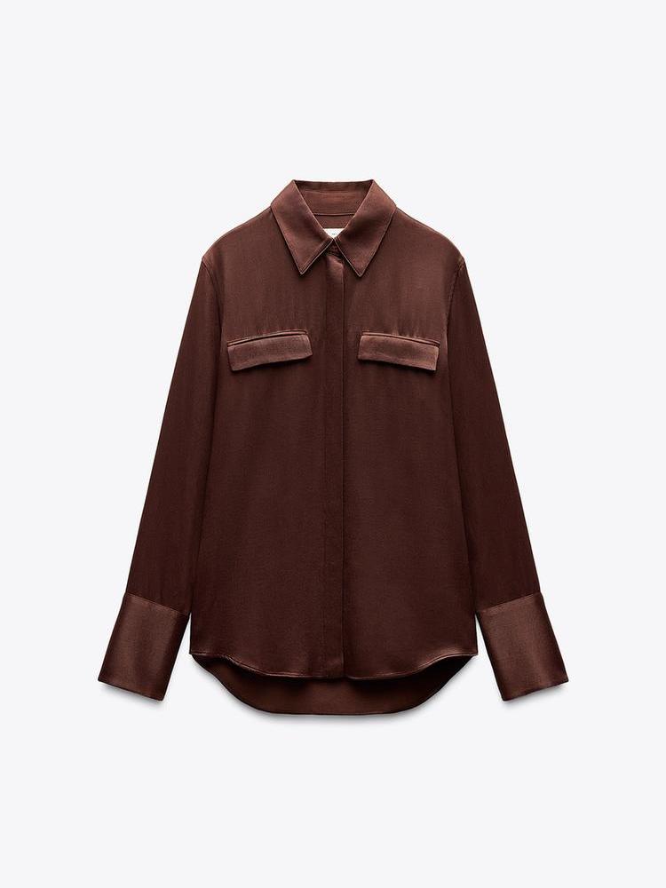 Full Sleeves Satin Shirt