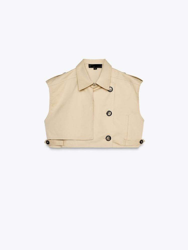 Belted Sleeves Crop Top & Skorts Coord Set