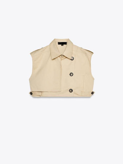 Belted Sleeves Crop Top & Skorts Coord Set