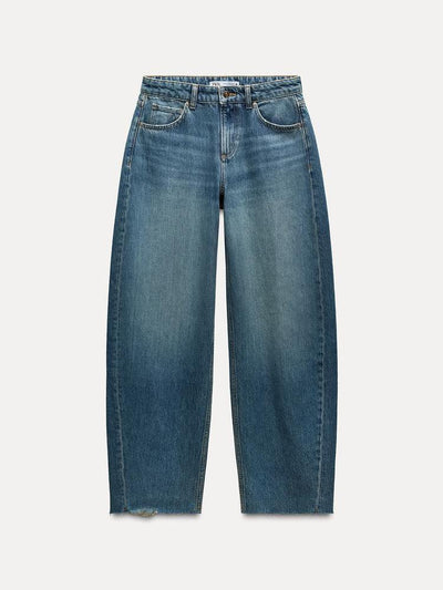 Denim Waist Coat & Wide Leg Pant Coord Set