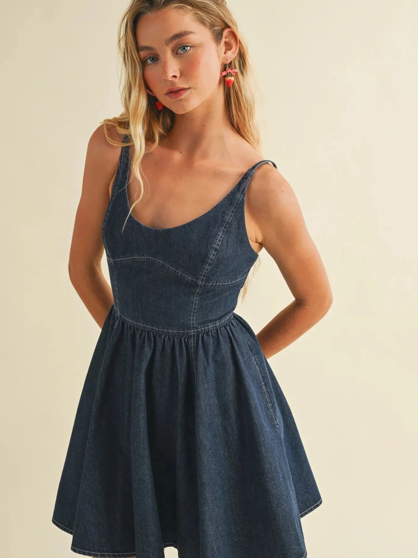 Camila Denim Swing Dress