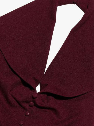 Halterneck Backless Midi Dress