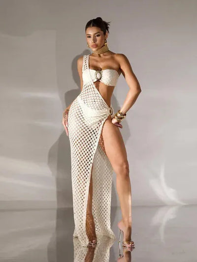 Angelica 3 Piece Mesh Bikini Swimsuit Set