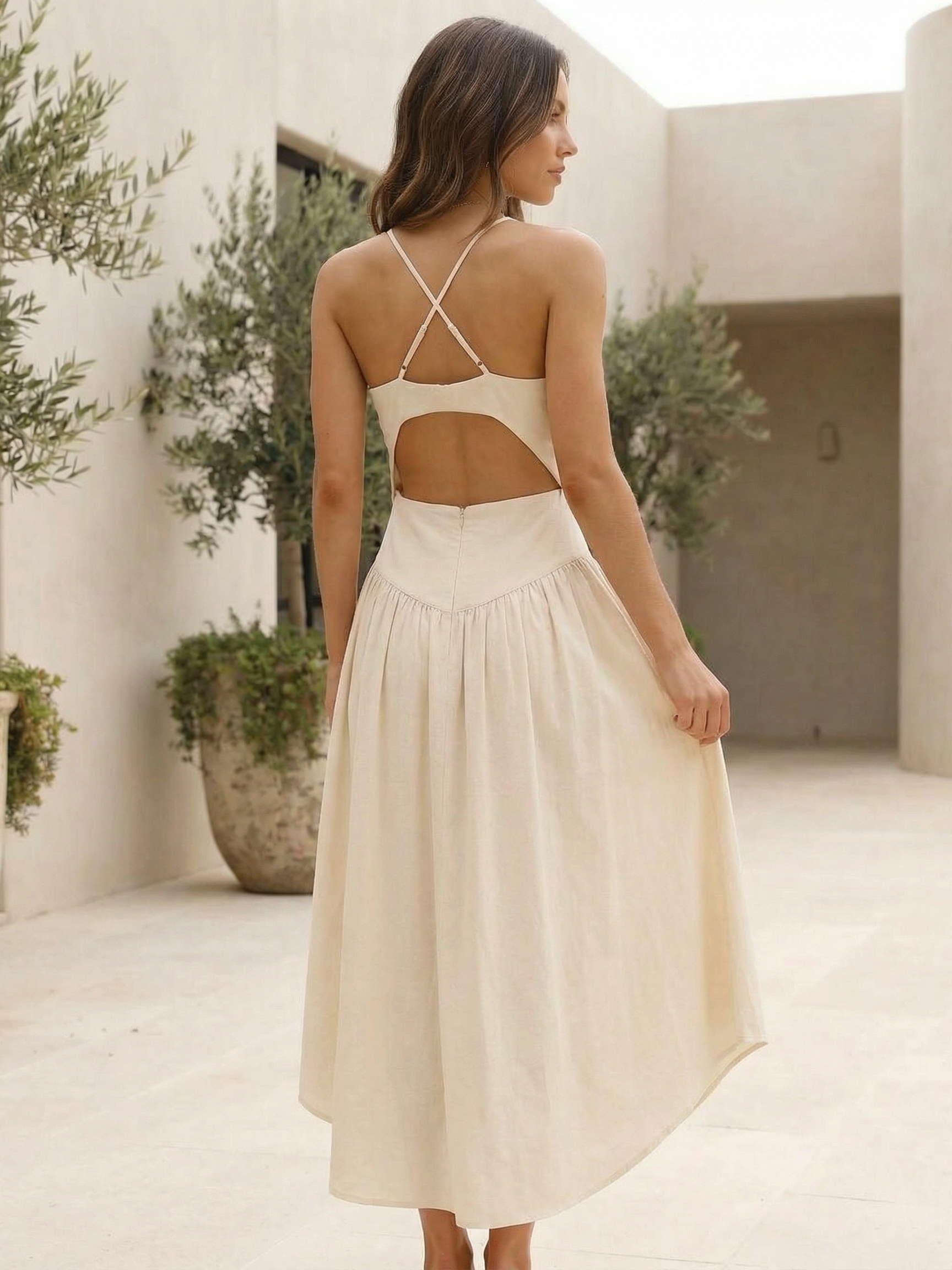 Breeze Cut-Out Midi Dress